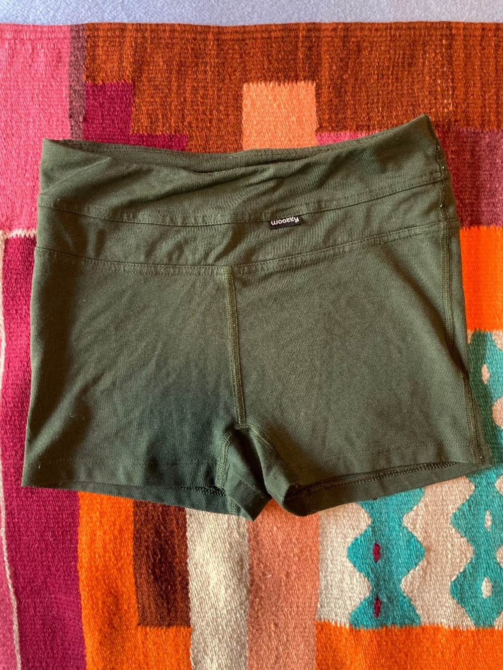 woolly brand wool flex merino yoga shorts xs